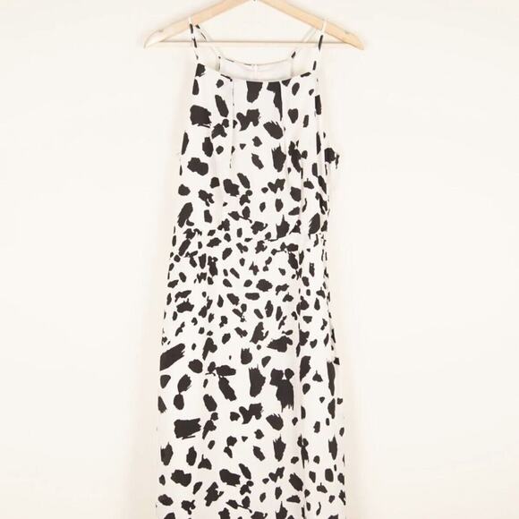 Just Female Leopard Tan Black Print Late Maxi Dress Womens Sz S - Picture 1 of 11